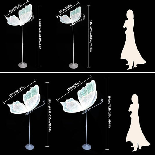 Wedding Butterfly Floor lamp Creative Butterfly Ceiling Lamp Butterfly Hanging Decoration Props for Wedding Party Events