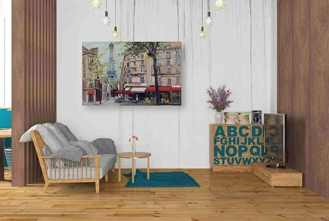 Epic Graffiti 'Springtime in Paris' by Marilyn Hageman, Canvas Wall Art, 26"x40"