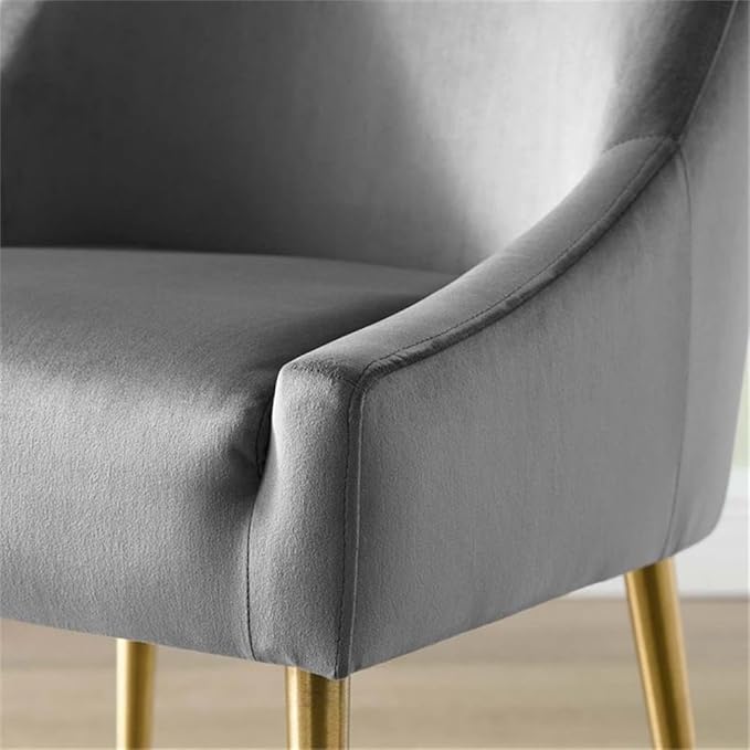 Modway Discern Upholstered Performance Velvet Dining Chair, Gray