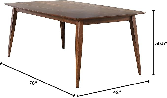 Sunset Trading Mid Century 78" Rectangular Dining Table