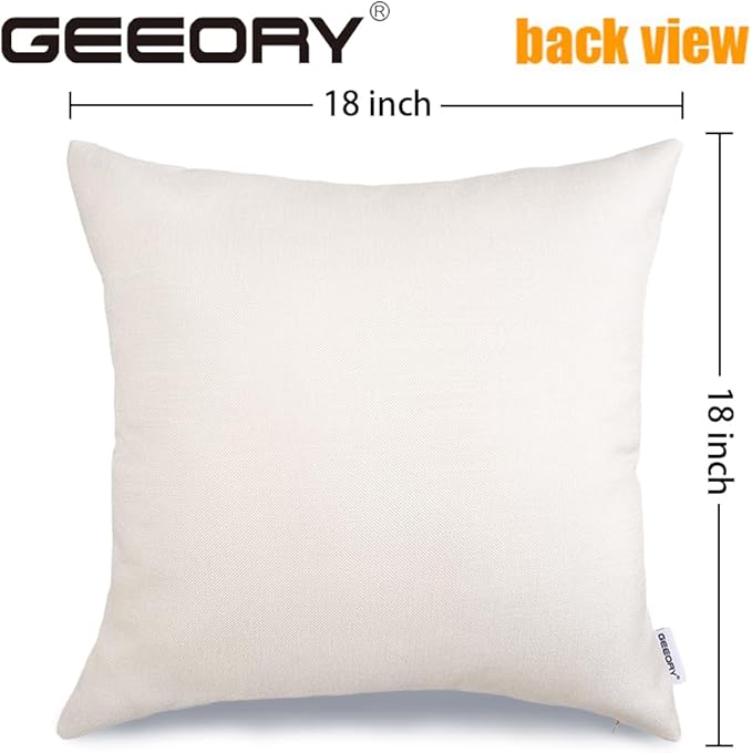 GEEORY Happy Easter He is Risen Throw Pillow Covers 18x18 Inch Set of 4, Cross Flower Wreath Blessed Spring Decorative Farmhouse Holiday Cushion Case for Home Decoration (Purple) G680-18