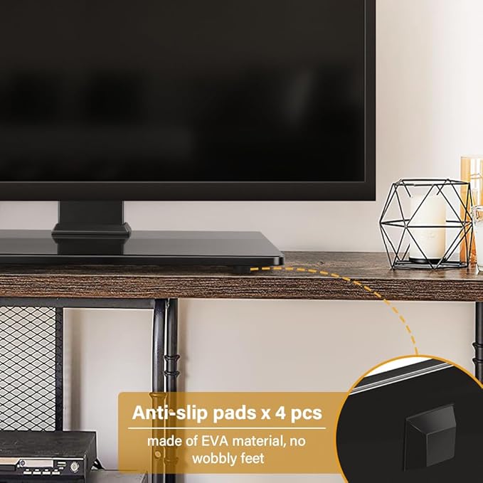 Universal TV Stand for 27-65 inch LED LCD TV Swivel Table Top Television Stand with 30 Degree Height Adjustable TV Stand with Mount TV Base with Tempered Glass Base Max VESA 400x400mm