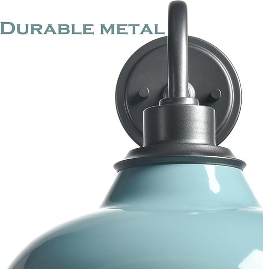 HYDELITE Blue Sconces Wall Lighting Modern Wall Sconce Light for Bedroom Living Room Kitchen Hallway Indoor Gooseneck Nautical Sea Green