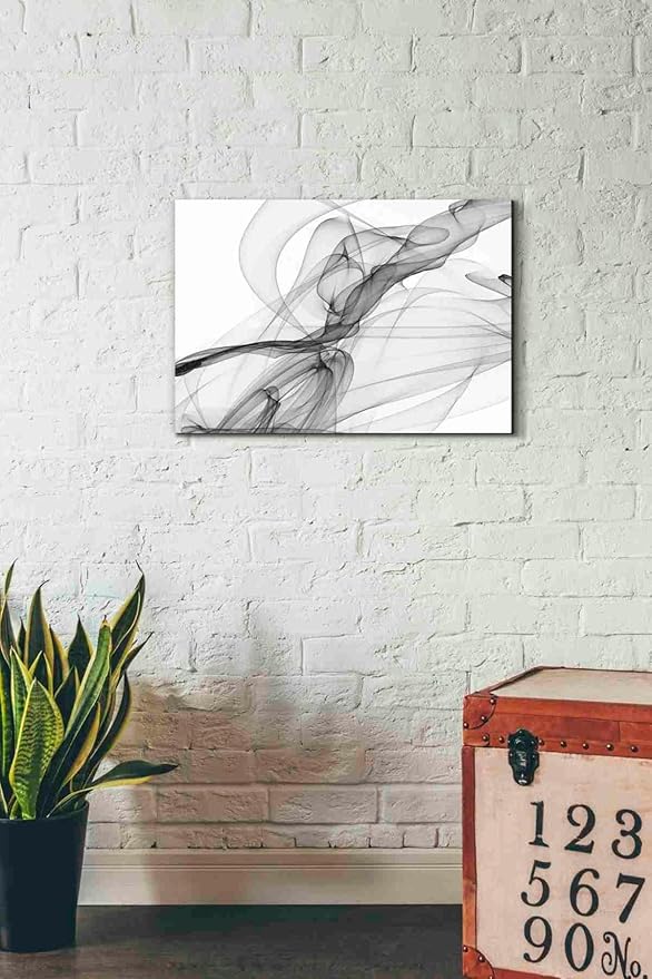 Epic Graffiti 'Abstract Black and White 18-21' by Irena Orlov, Canvas Wall Art, 26"x18"