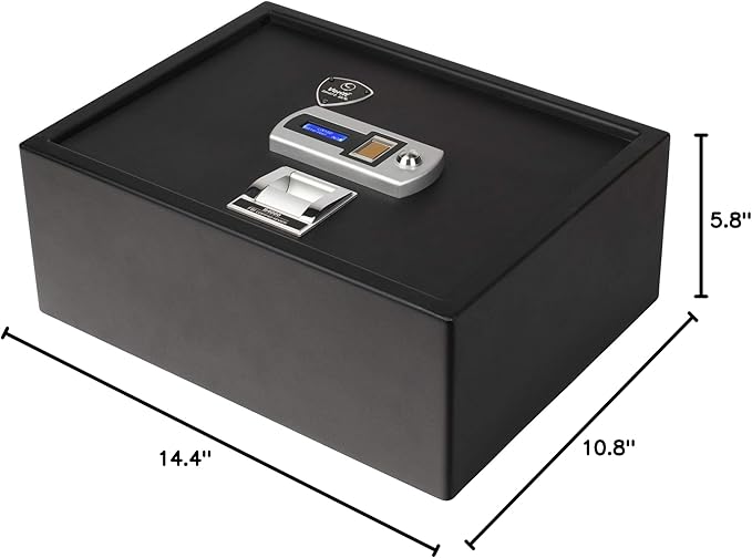 Verifi Smart Safe S3800 Biometric Safe with FBI Certified Fingerprint Sensor Top Opening