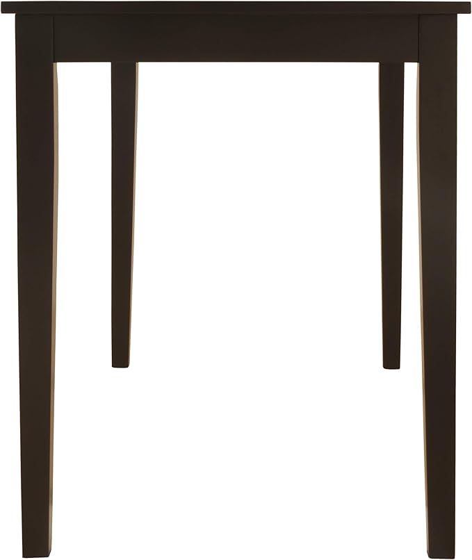 Signature Design Dining Room Chair and Table Set (Set of 2) + Rectangular Table, Dark Brown