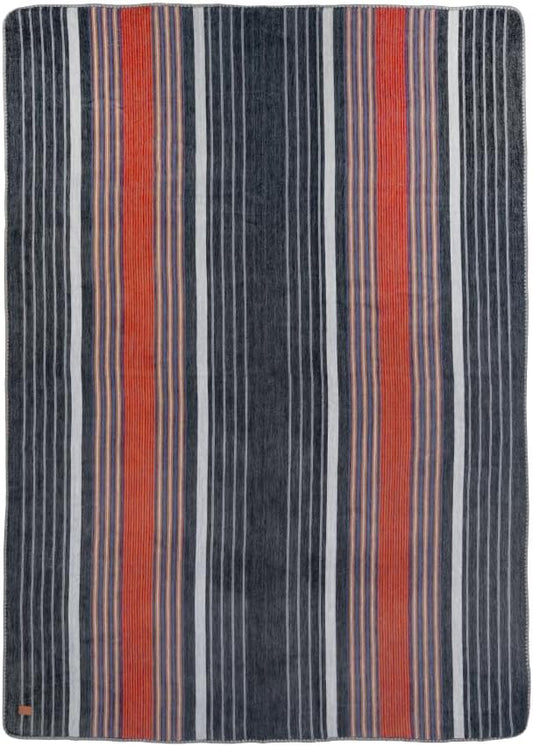 QISU Alpaca Wool Blanket Throw | Large, Beautiful, Warm, Variegated | 85 x 65 inches | Ultra-Soft, Hypoallergenic and Breathable | Non-Itchy or Scratchy Fabric (Grey Autumns)
