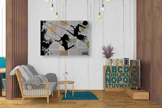 Epic Graffiti 'Summer' by Loui Jover, Canvas Wall Art, 26" x34'