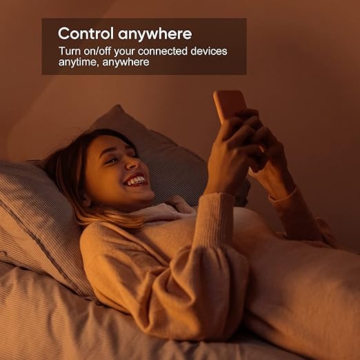 Onvis Matter Over Thread Smart Plug, Smart Mini Outlet, Works with Apple Home, Alexa & Google Home, 15A/1800W (2 Pack)