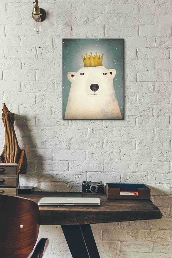 Epic Graffiti 'Polar King' by Ryan Fowler, Canvas Wall Art, 12"x16"