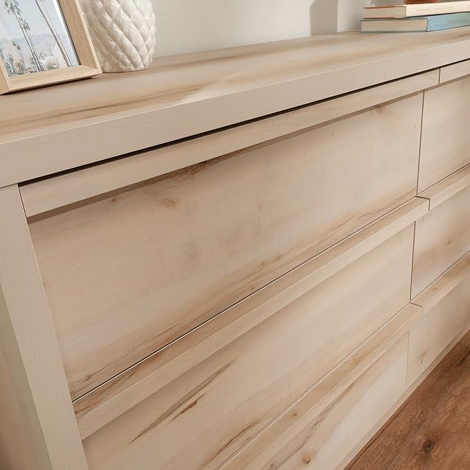 Sauder Harvey Park 6 Drawer Dresser for Bedroom Wooden Dressers & Chest of Drawers, in Pacific Maple