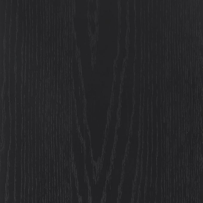 Nathan James Jacala Mid Century Modern Entryway Storage Cabinet with Doors, Living Room Accent Cabinet with Wood Frame, Black Oak