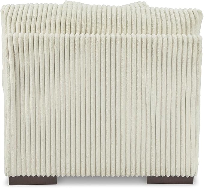 Signature Design by Ashley Lindyn Contemporary Right-Arm Facing 4-Piece Sectional with Chaise, Reversible Cushions, Armrest and Throw Pillows, White