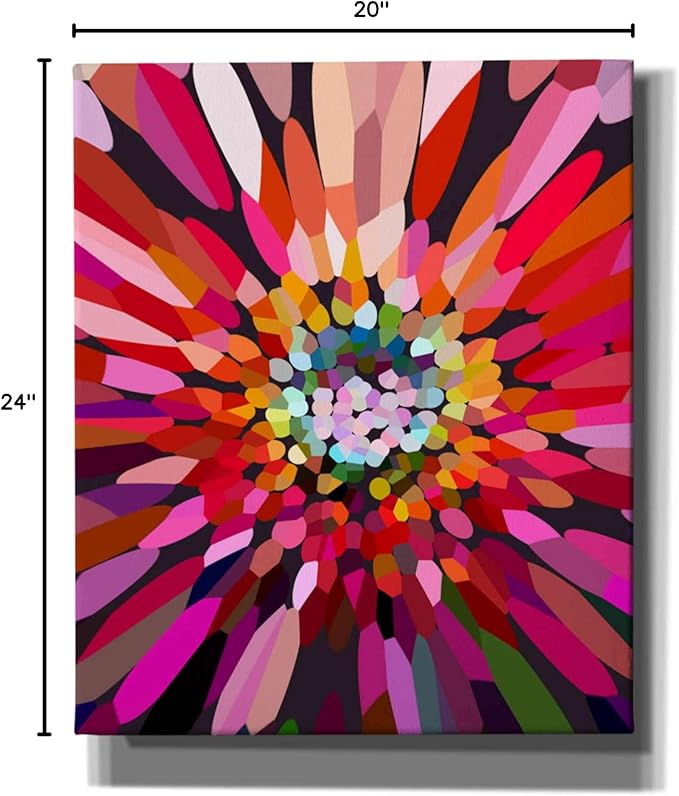 Epic Graffiti 'Pink Flower' by Shandra Smith, Canvas Wall Art, 20"x24"