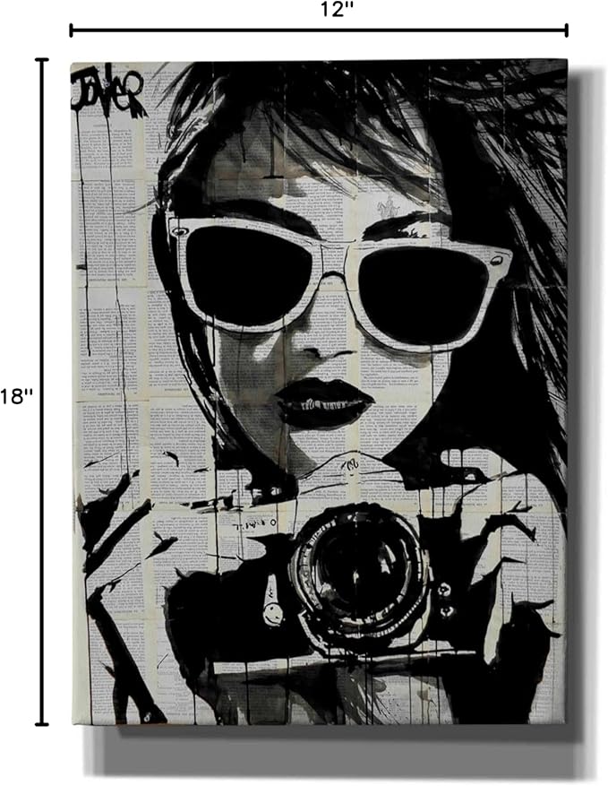 Epic Graffiti 'Shoot' by Loui Jover, Canvas Wall Art, 12"x18"