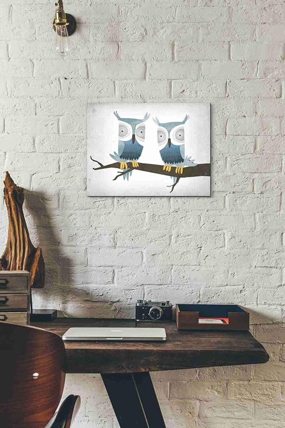 Epic Graffiti 'Tan Owls Bright' by Ryan Fowler, Canvas Wall Art, 12"x16"