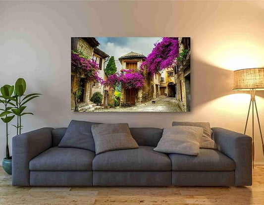 Epic Graffiti 'Bougainvillea' Canvas Wall Art, 60"x40"