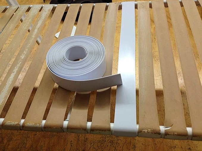 2" x 20' ft Vinyl Straps for Patio Chairs Repair Kit Outdoor Patio Lawn Furniture Repair Vinyl Chair Strapping Strap Matte Finish (Black) + 20 Free Rivets!
