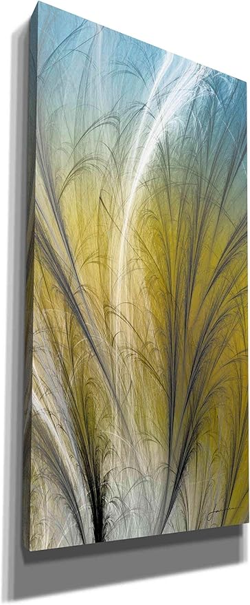 Epic Graffiti 'Fountain Grass III' by James Burghardt, Canvas Wall Art, 12"x24"