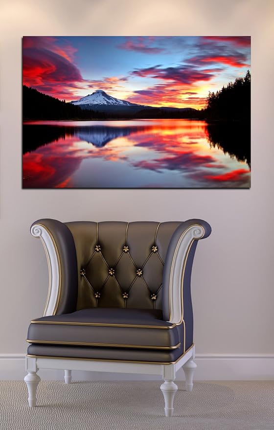 Epic Graffiti 'Sunrise on The Lake' by Darren White, Canvas Wall Art, 40" x 60"