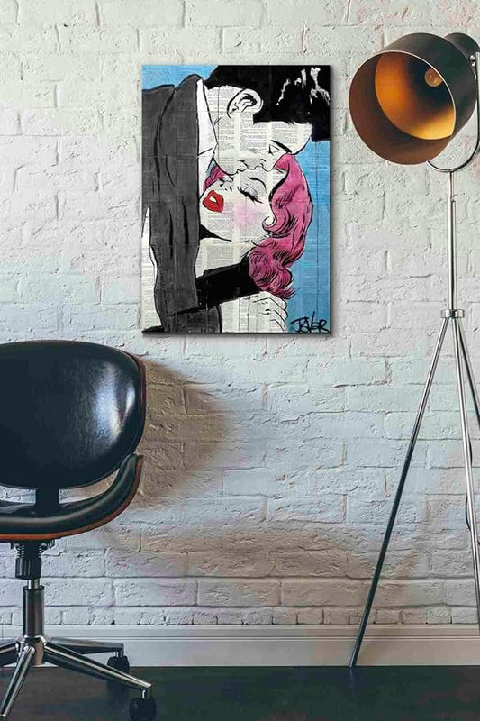 Epic Graffiti 'Pop Lovers' by Loui Jover, Canvas Wall Art, 18"x26"