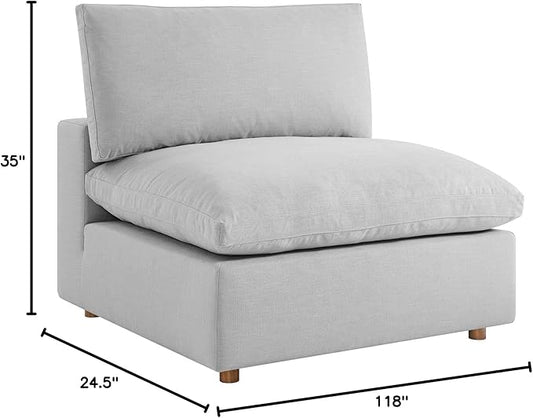 Modway Commix Down-Filled Overstuffed Upholstered 3-Seater Sofa