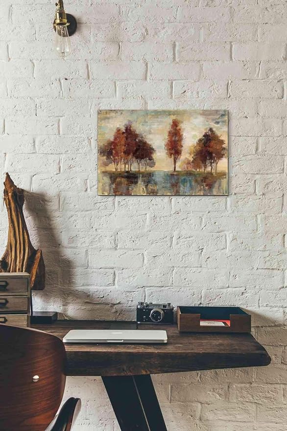 Epic Graffiti 'Field and Forest' by Silvia Vassileva, Canvas Wall Art, 18"x12"