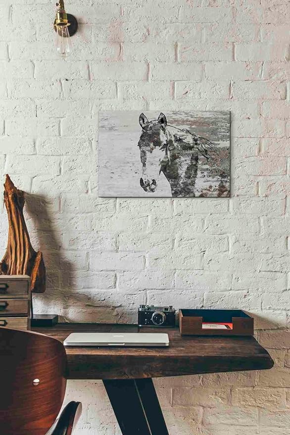 Epic Graffiti 'Portrait of a Horse' by Irena Orlov, Canvas Wall Art, 18"x12"