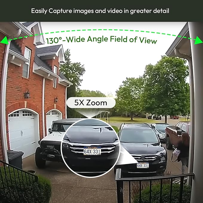 4Pack 5G/2.4G Solar Security Cameras Wireless Outdoor, 2K Battery Camera w/Solar Panel, Siren Alarm ,Color Night Vision, 2-Way Talk, Waterproof, Works/Alexa ,Wifi Camera for Outdoor Surveillance