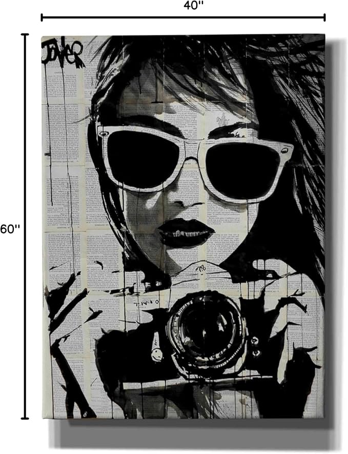 Epic Graffiti 'Shoot' by Loui Jover, Canvas Wall Art, 40" x60'