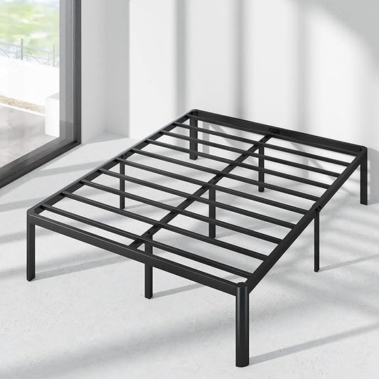 ZINUS Van 16 Inch Metal Platform Bed Frame / Steel Slat Support / No Box Spring Needed / Easy Assembly, Queen