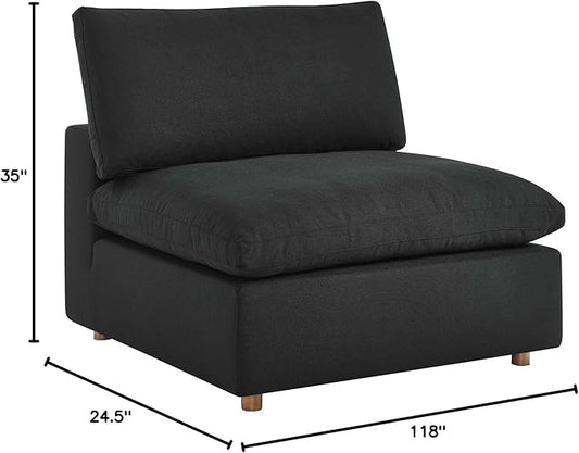 Modway Commix Down-Filled Overstuffed Upholstered 3-Seater Sofa