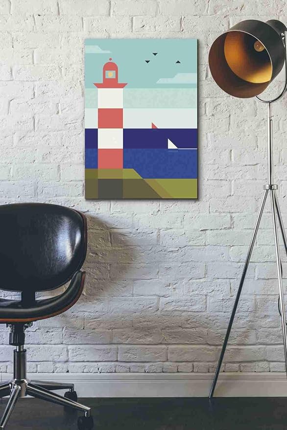 Epic Graffiti 'Lighthouse' by Antony Squizzato, Canvas Wall Art, 18"x26"