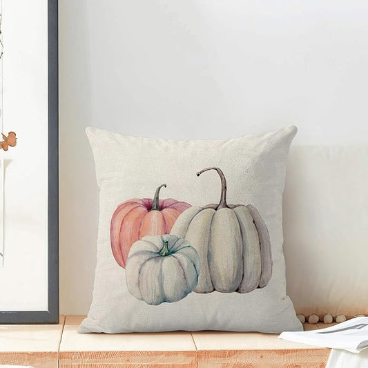 BETGINY Fall Decor Pillow Covers 18X18 Inch Set of 2 Fall Throw Pillow Covers Autumn Pumpkin Cushion Cases Outdoor Thanksgiving Decorative Pillows for Couch Home Sofa Living Room