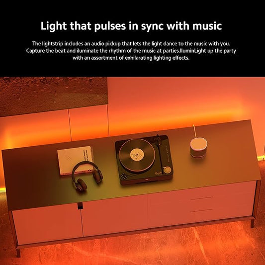 Xiaomi Smart Lightstrip (2m/6.6ft), Compatible with Alexa, Google Assistant, Apple Homekit Home App, WiFi Compatible, Music sync | Dynamic Ambient Lighting | Custom dimming | Smart-Linking