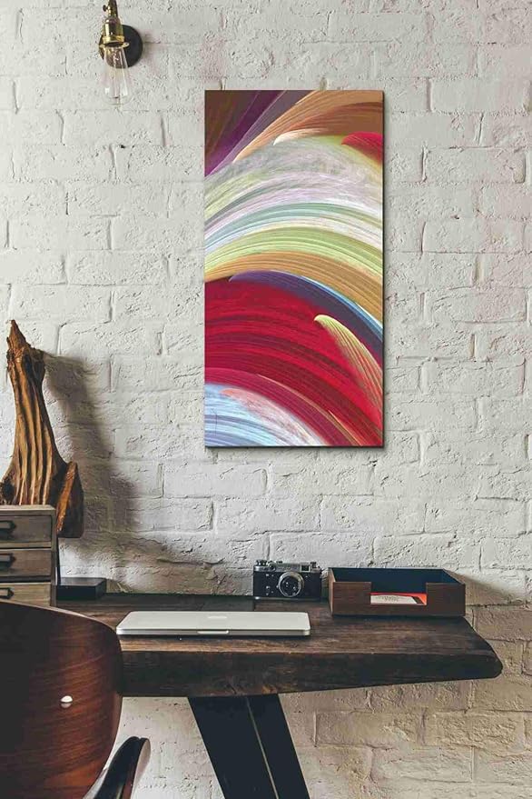 Epic Graffiti 'Wind Waves I' by James Burghardt, Canvas Wall Art, 12"x24"