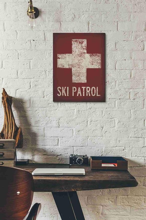 Epic Graffiti 'Ski Patrol' by Ryan Fowler, Canvas Wall Art, 12"x16"