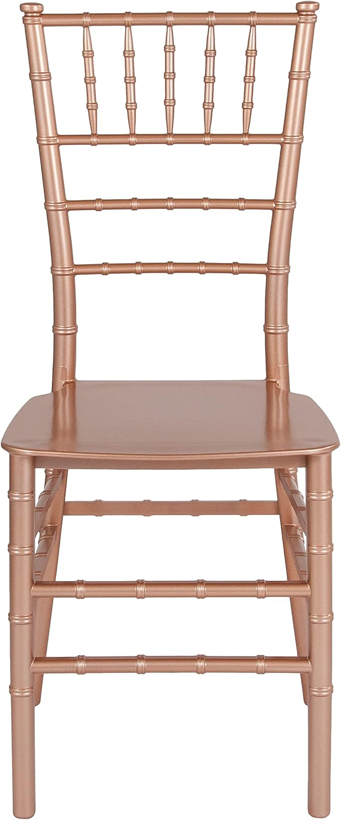 Flash Furniture HERCULES Series Rose Gold Resin Stacking Chiavari Chair