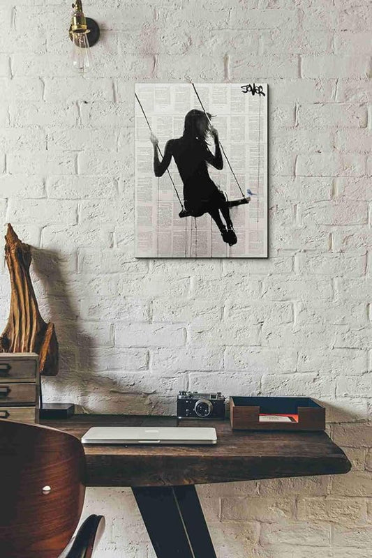Epic Graffiti 'The Freedom of Sometimes' by Loui Jover, Canvas Wall Art, 12"x16"