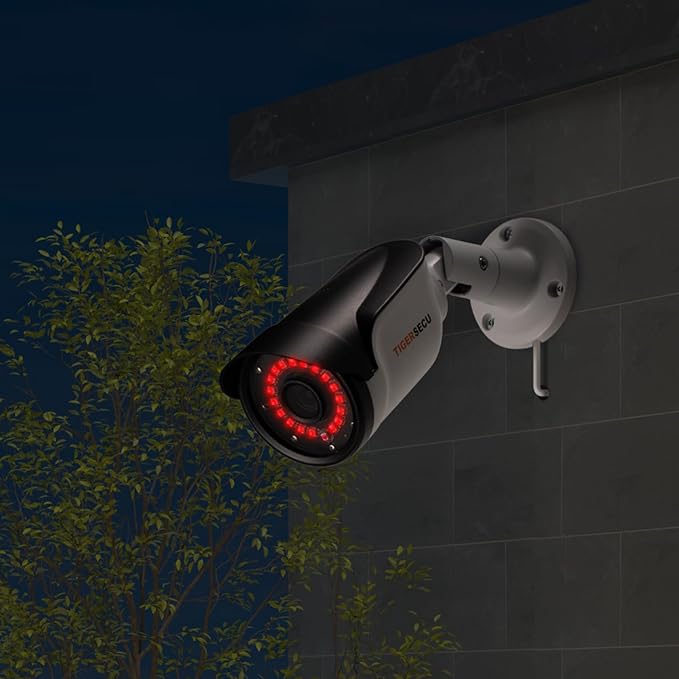 TIGERSECU 1080P Long Range Bullet Security Camera for DVR, Weatheproof for Indoor/Outdoor Use, Hybrid 4-in-1 OSD Switch for TVI/CVI/AHD/CVBS DVRs (Power Supply and Coaxial Cable Sold Separately)
