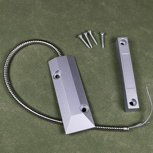 Home Security Wired Rolling Door Contact 0~100V/0.5Amp Magnetic Reed Switch OC-55 Alarm Sensor Magnetic Switch with 2 Wires for N.C. Applications