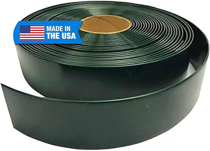 1.5" Wide x 20' Roll Vinyl Strap for Patio Chairs, Lawn Furniture, and Deck Chairs, Make Your Own Replacement Straps, Plus 20 Free Fasteners, (Green)