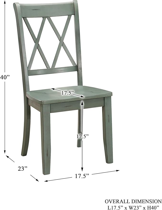 Lexicon 5-Piece Dining Set, Teal