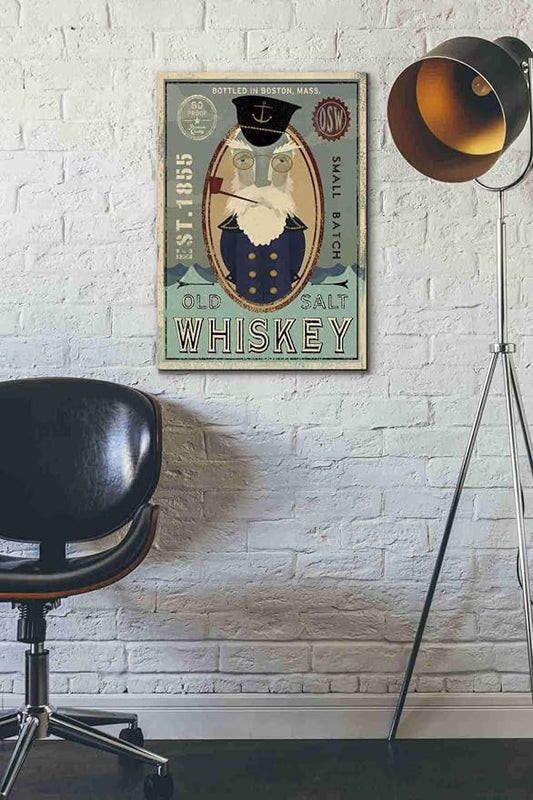 Epic Graffiti 'Fisherman III Old Salt Whiskey' by Ryan Fowler, Canvas Wall Art, 18"x26"