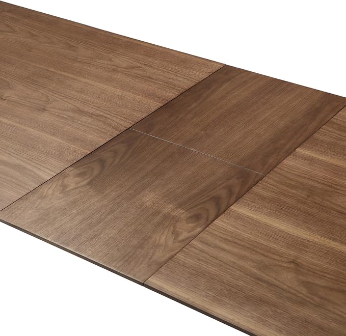 Armen Living Treviso Walnut Dining Kitchen & Dining Extendable Table, 87 x 30 x 37.5