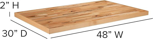 Flash Furniture Mayfair 30" x 48" Rectangle Butcher Block Style Table Top