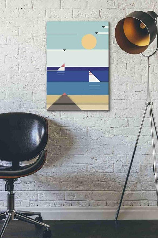 Epic Graffiti 'Quiet Sea' by Antony Squizzato, Canvas Wall Art, 18"x26"