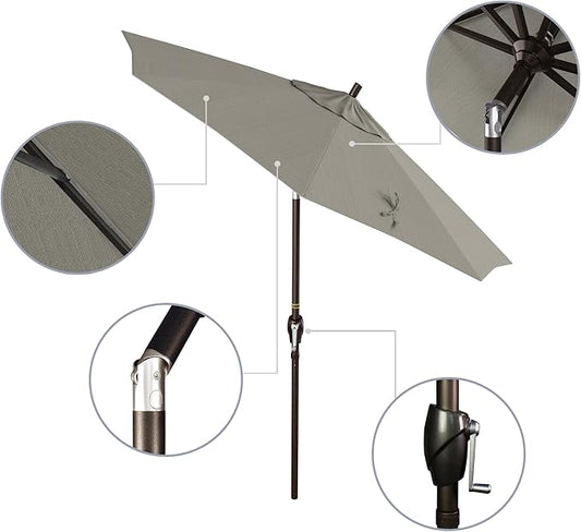 California Umbrella 7.5' Round Aluminum Market Umbrella