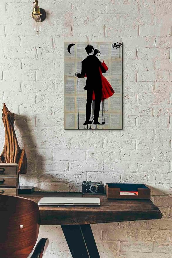 Epic Graffiti 'True Romance' by Loui Jover, Canvas Wall Art, 12"x18"