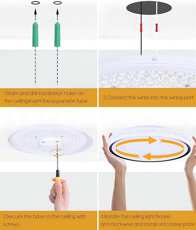 Led Ceiling Light Flush Mount,Bedroom Lights for Ceiling,led Kitchen Ceiling Light,Dimmable 70W 8000LM,3CCT Selectable Color Temperature,20 in for Living Room,Office,Hallway,Bedroom,Kitchen